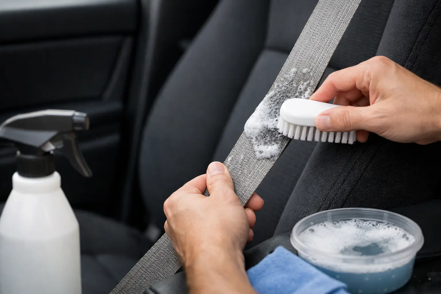 How to Clean Seat Belt Webbing Without Damage